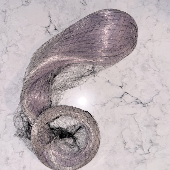 24 inch Ponytail Extension Purple Ombre - Picture 4 of 9